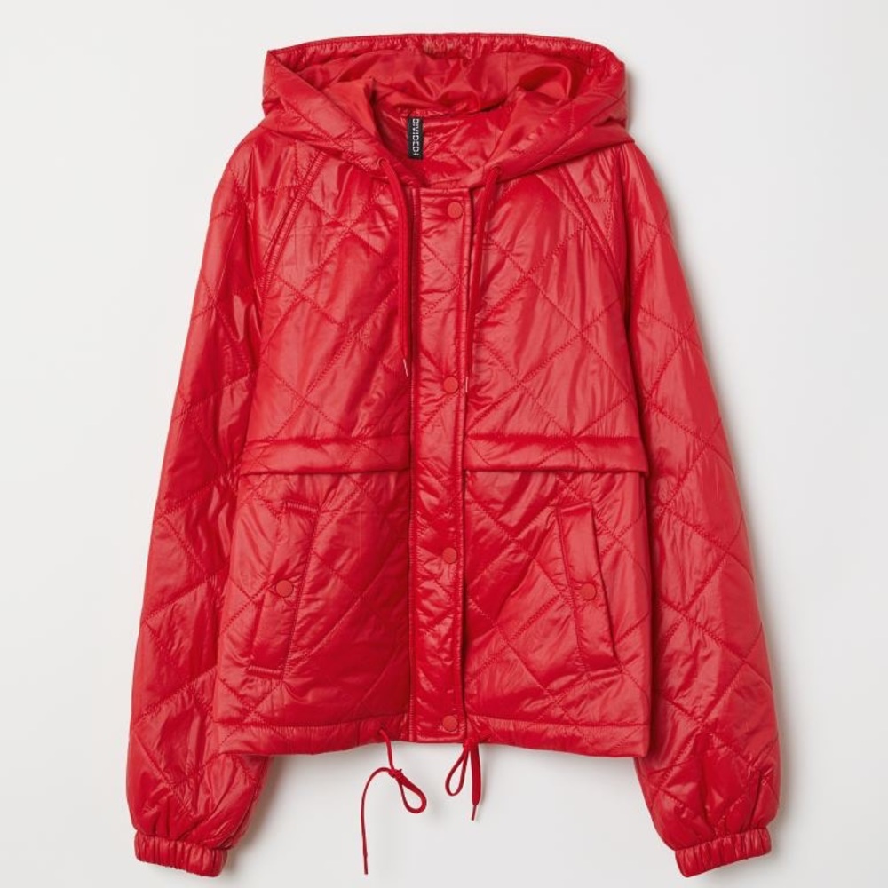 Quilted red jacket